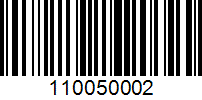 Barcode for 110050002