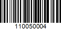 Barcode for 110050004