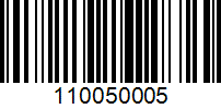 Barcode for 110050005