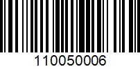 Barcode for 110050006