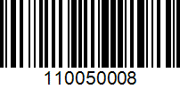 Barcode for 110050008