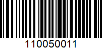 Barcode for 110050011