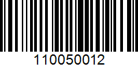 Barcode for 110050012