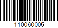 Barcode for 110060005