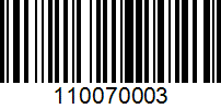 Barcode for 110070003