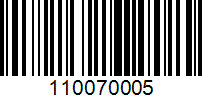 Barcode for 110070005