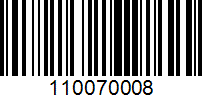 Barcode for 110070008