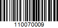 Barcode for 110070009