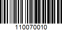 Barcode for 110070010