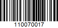 Barcode for 110070017