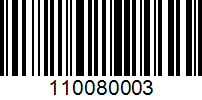 Barcode for 110080003