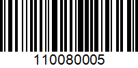 Barcode for 110080005