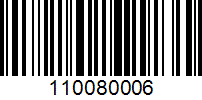 Barcode for 110080006