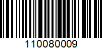 Barcode for 110080009