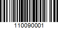 Barcode for 110090001