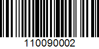 Barcode for 110090002