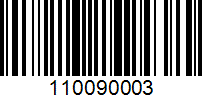 Barcode for 110090003