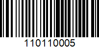 Barcode for 110110005