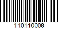 Barcode for 110110008