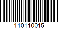 Barcode for 110110015