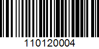 Barcode for 110120004