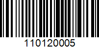 Barcode for 110120005