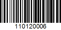 Barcode for 110120006