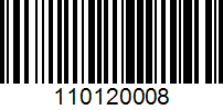 Barcode for 110120008