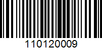 Barcode for 110120009