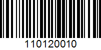 Barcode for 110120010