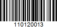 Barcode for 110120013