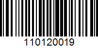 Barcode for 110120019