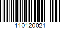 Barcode for 110120021