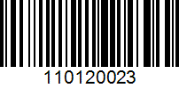 Barcode for 110120023