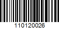 Barcode for 110120026