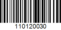 Barcode for 110120030