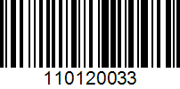 Barcode for 110120033