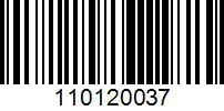 Barcode for 110120037