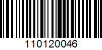 Barcode for 110120046