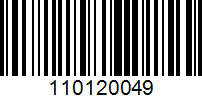 Barcode for 110120049