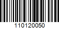 Barcode for 110120050