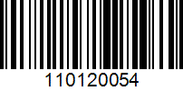 Barcode for 110120054