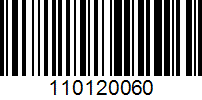 Barcode for 110120060