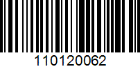 Barcode for 110120062