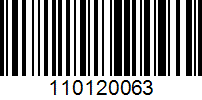 Barcode for 110120063