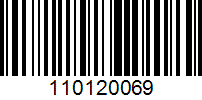Barcode for 110120069
