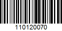 Barcode for 110120070