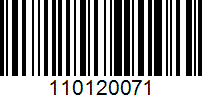 Barcode for 110120071