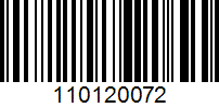 Barcode for 110120072