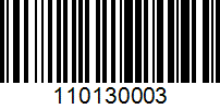 Barcode for 110130003